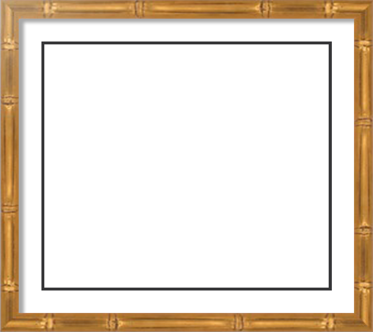 14x12 Frame Gold with Red Undertones - Bamboo Style