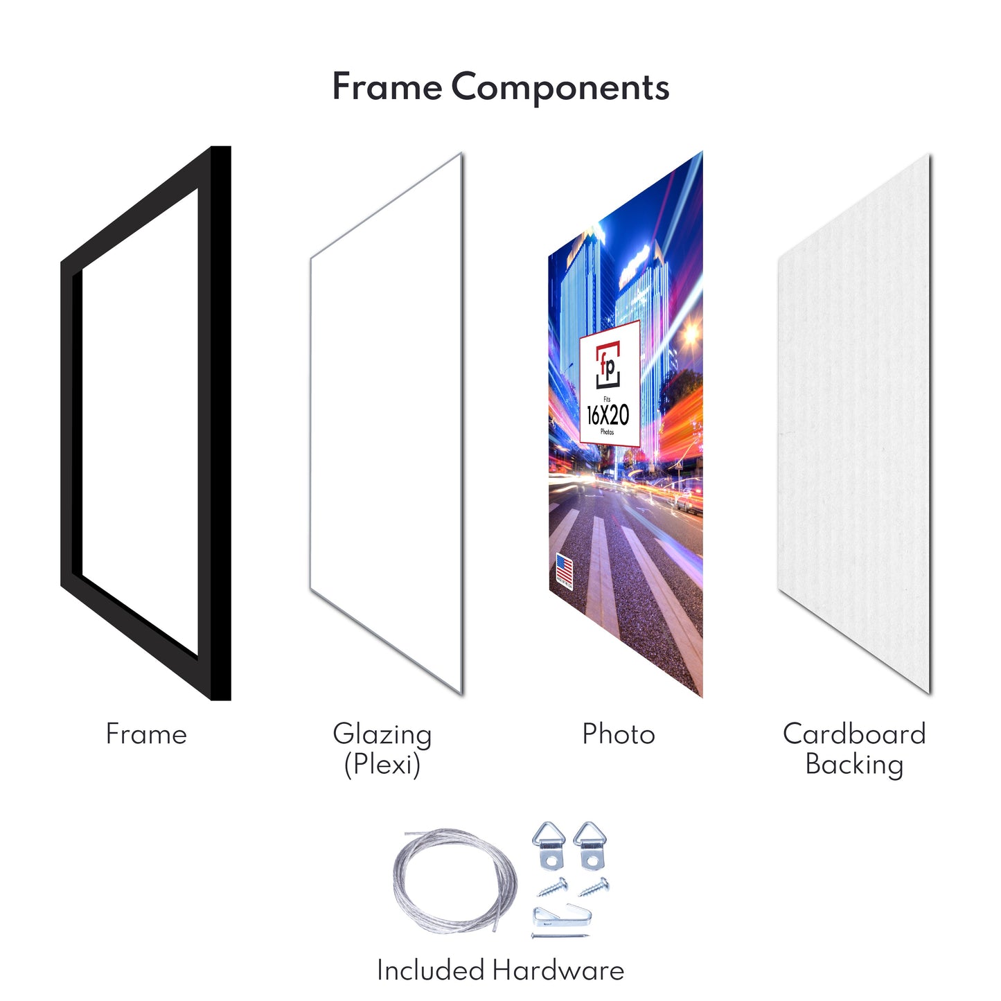 14x17 Modern Flat Picture Frame