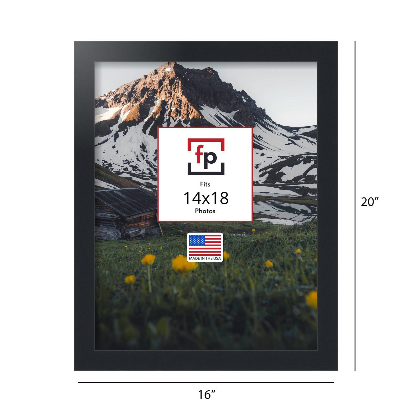 14x18 Modern Flat Picture Frame
