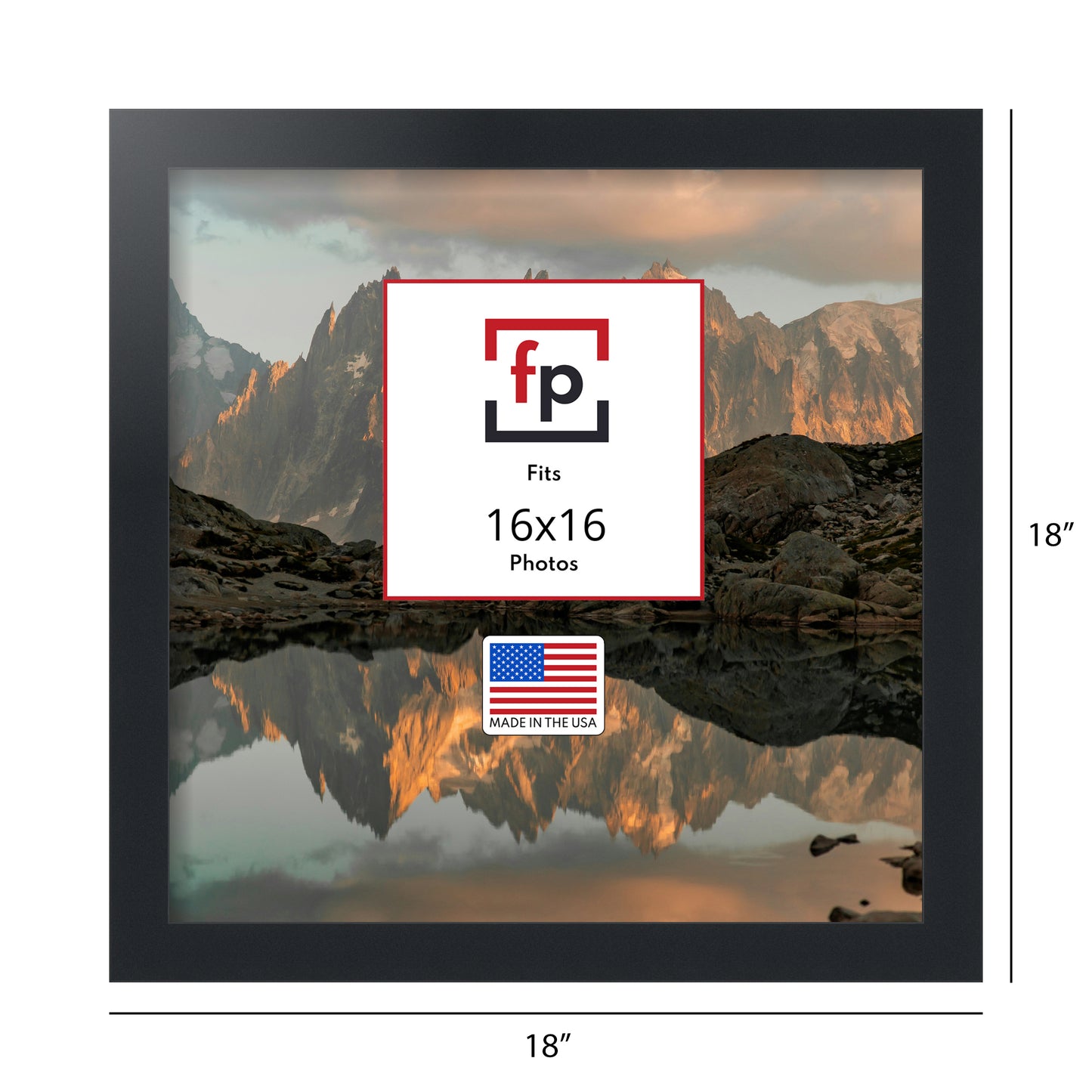 16x16 Modern Flat Picture Frame