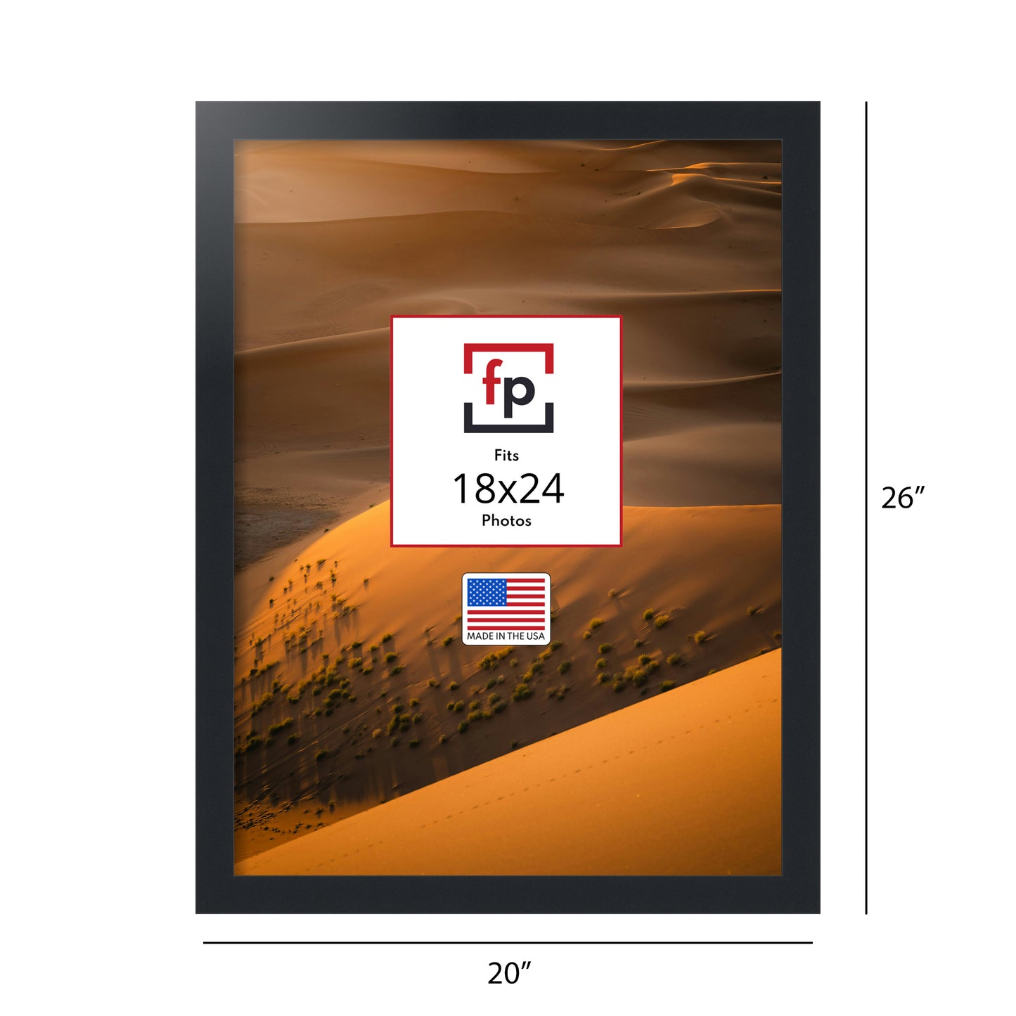 18x24 Modern Flat Picture Frame