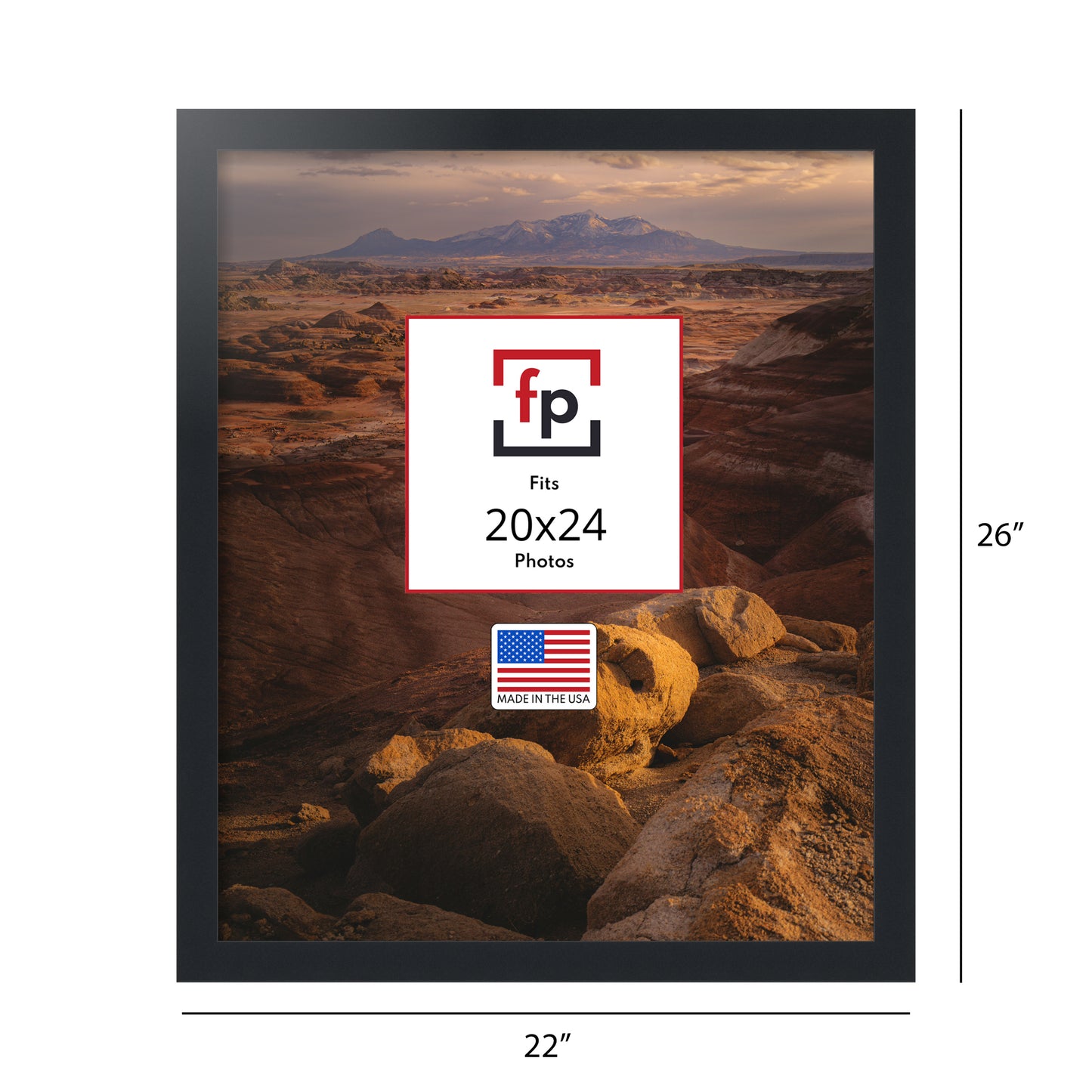 20x24 Modern Flat Picture Frame