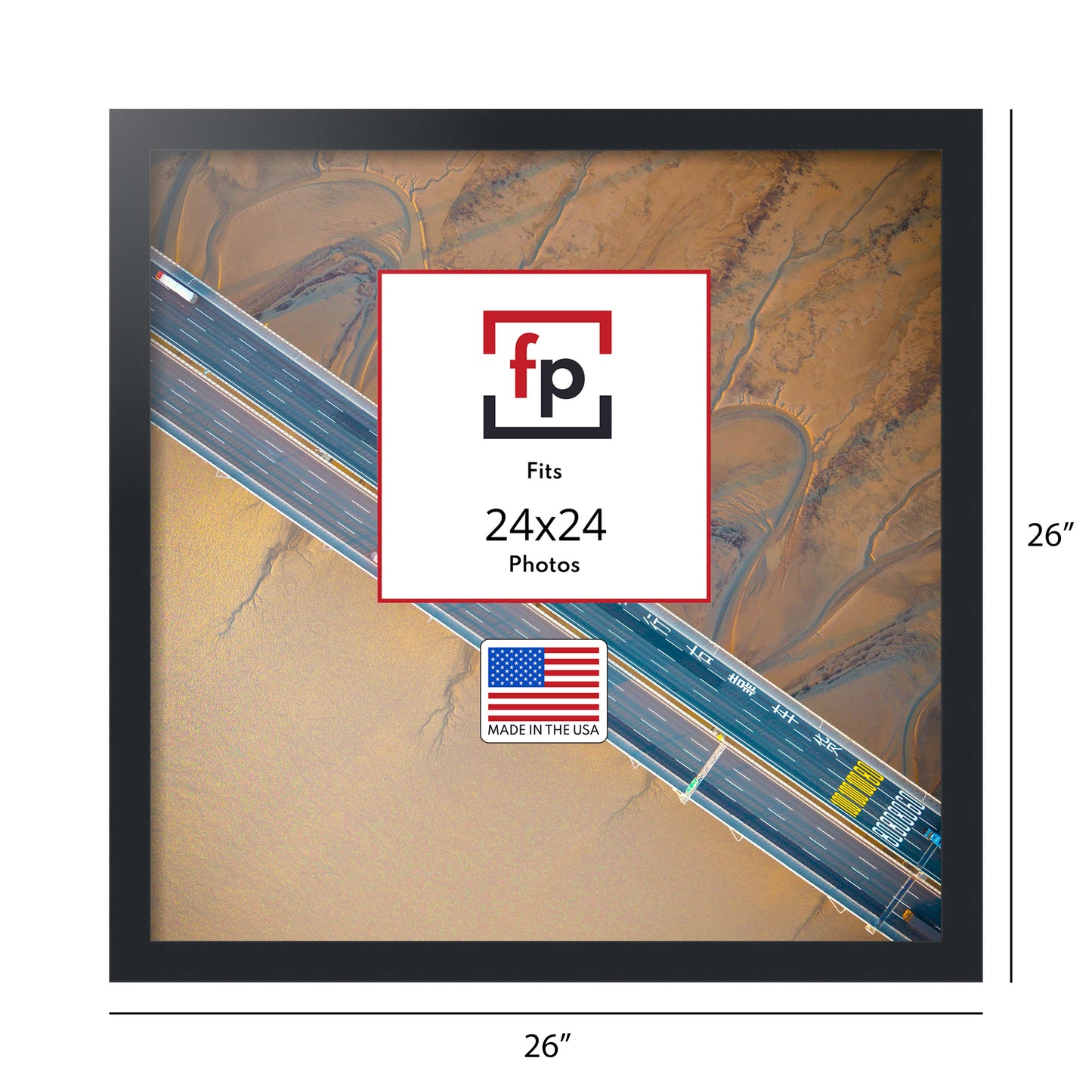 24x24 Modern Flat Picture Frame