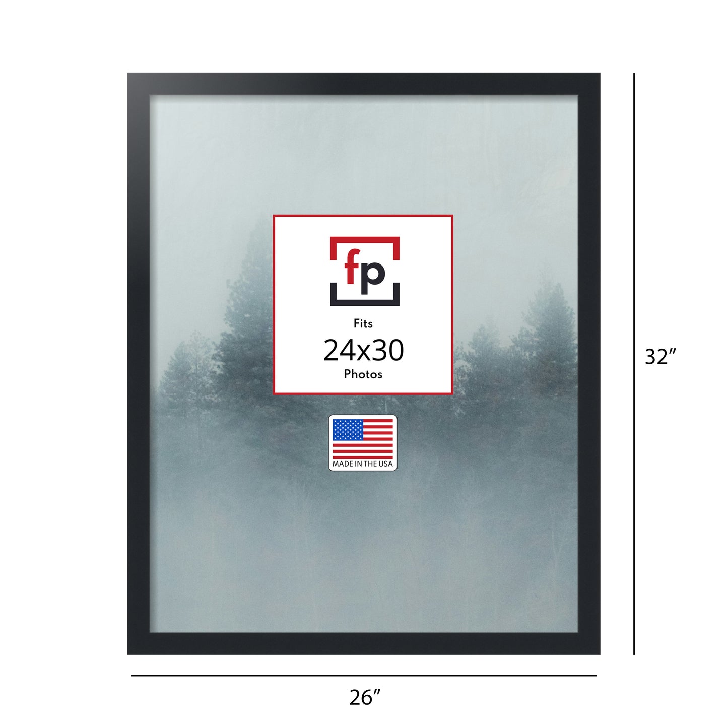 24x30 Modern Flat Picture Frame