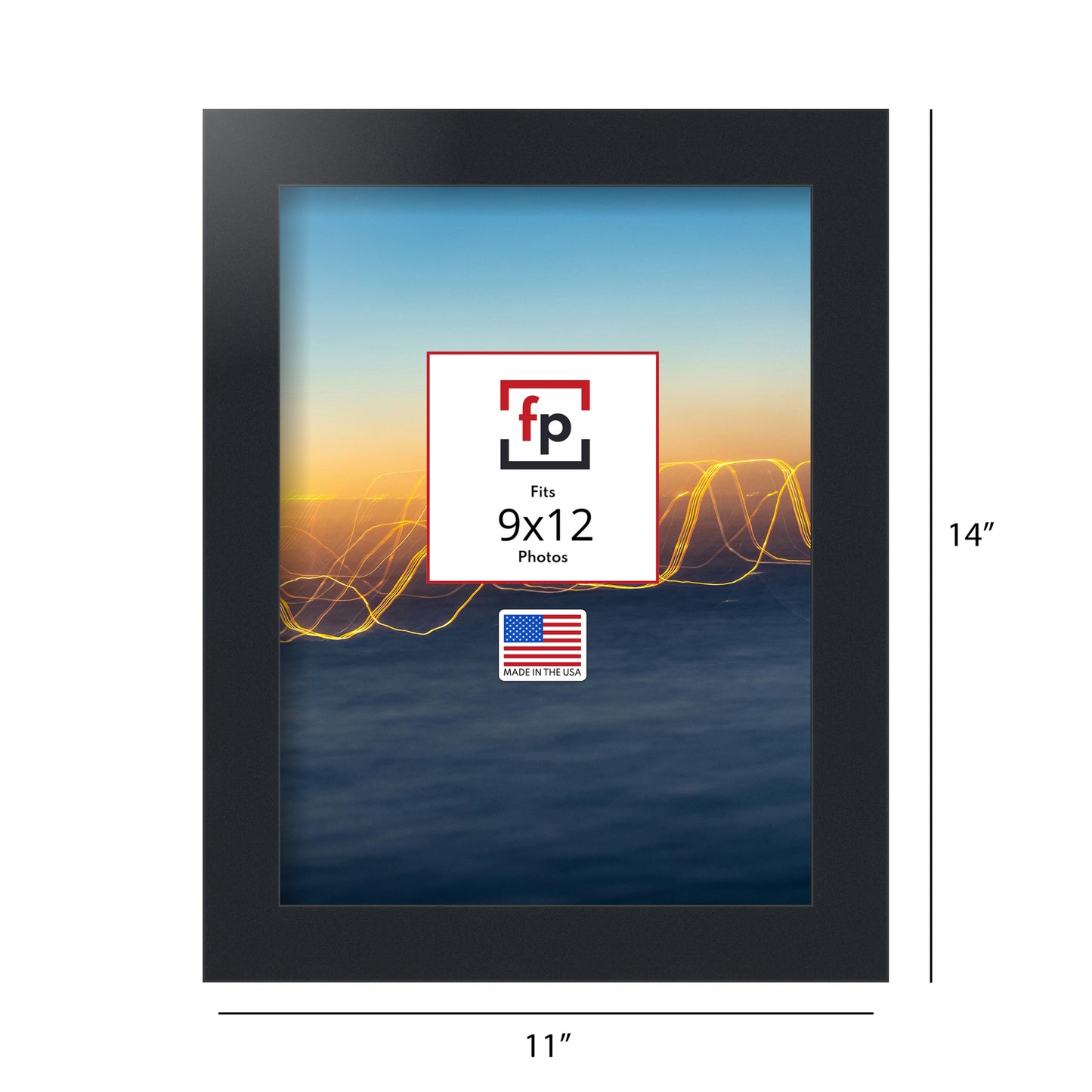 9x12 Modern Flat Picture Frame