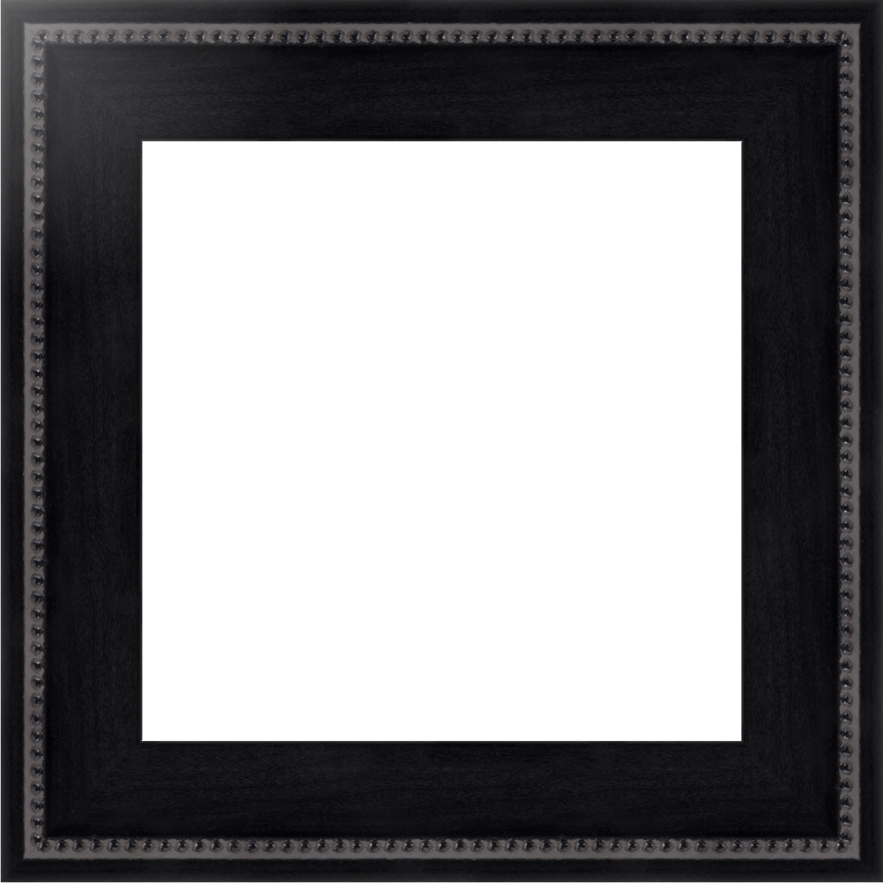 9x9 Frame Matte Black Slope with Beaded Top