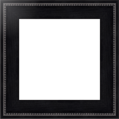 9x9 Frame Matte Black Slope with Beaded Top